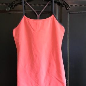 Lululemon Persimmon Power Y Tank, size 6